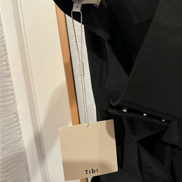 Tibi Black Italian Sporty Nylon Strappy Cutout Dress in Size 2 NWT - Picture 7 of 7